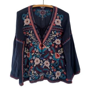 Johnny Was Embroidered Top